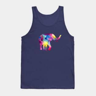 Rainbow Elephant Tank Top